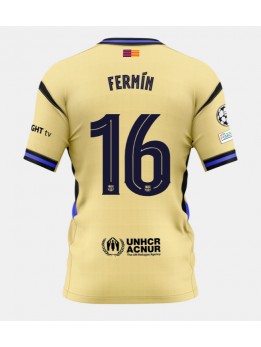 Barcelona Fermin Lopez #16 Replika Borta Kläder 2025-26 Kortärmad